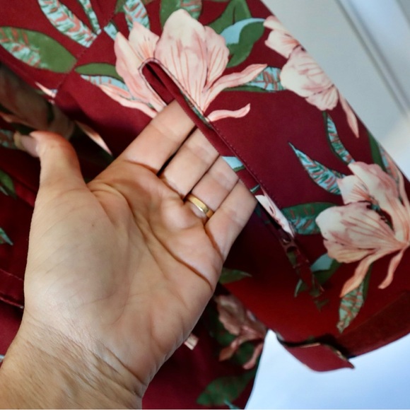 ROXY Jetty Women’s Snow Jacket XL - Oxblood Red Tropical Day - Picture 6 of 8